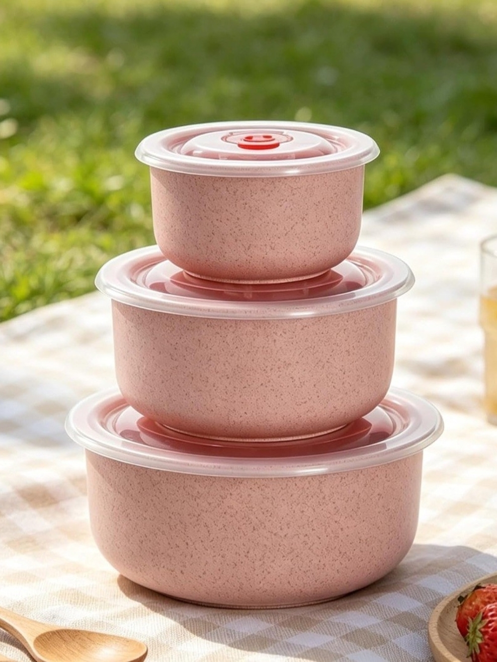 3-Piece Wheat Straw Nesting Bowl Set